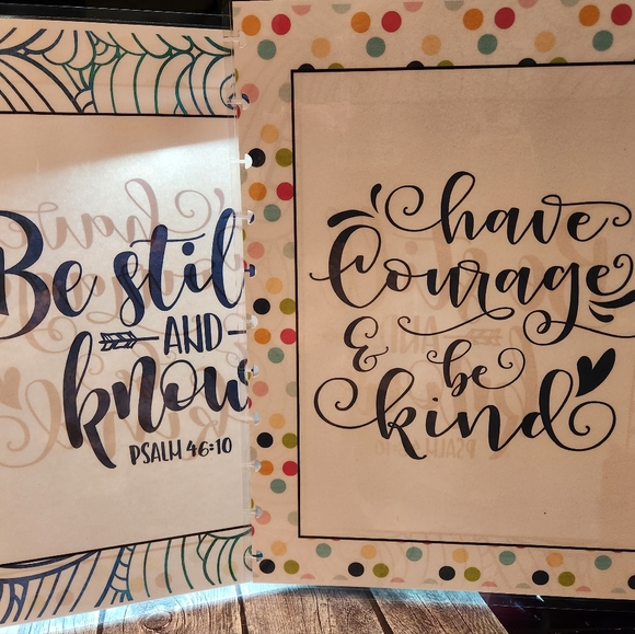 Handmade Double Sided Cover for BIG Happy Planner - Picture 2 of 12